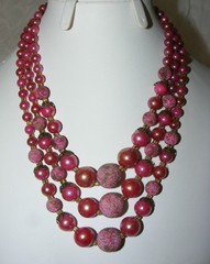 ** Vintage 1950-60’s Pearl Plastic Lucite Glass Bead Necklaces * 13 Pieces **