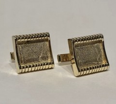 Lot of 4 Assorted Vintage Gold Tone Bullet Back Cufflinks and Tie Tack