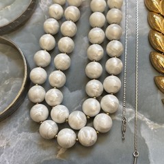 Vintage Gold And Silver Tone Trifari Monet Jewelry Lot Necklaces Leaf Collar