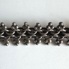 Vintage Silver Braided Necklace Used Not specified