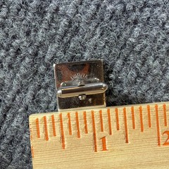 Vintage Swank Sterling Silver Tie Bar Cufflink Set Mid Century Original Box