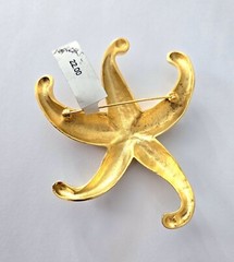 Brushed Gold Starfish Pin Brooch Nordstrom