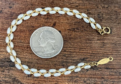 Lot 16 Vintage Now Simulated Faux Pearl Bracelets 2 Napier 1 Coro 2 Patented