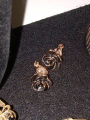 Napier Gold Tone Necklace 24″” And Matching Earrings Signed & Misc Jewlery/Pins