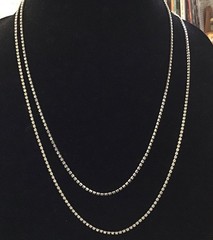 Vintage Les Bernard Rhinestone Necklace Chains