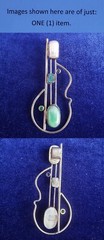 Vintage Signed D&D Sterling Silver Multi Gemstones Pendant 25pt262