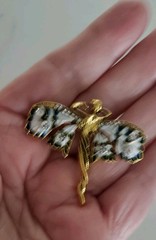 Vintage Look Art Nouveau Style Fairy Nymph Pendant Or Brooch/Pin