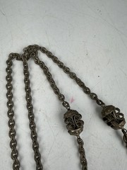 Antique Southeast Asian Peranakan Filigree Station Necklace – Mixed Metal 24″