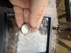 Vintage Sterling Silver Double Sided Flip Rotating Pendant