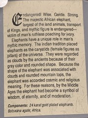 24 Karat Gold Plated Elephants Botswana Agate Necklace And Earrings
