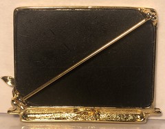 Brooch Pin I LOVE TO TEACH Metal Chalkboard W/ Apple Marked TONA Vintage
