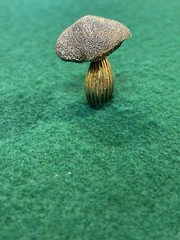 Vintage 1970’s Sterling Silver Vermile Signed Les Bernard Mini Mushroom Pin