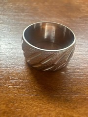 18K HGE Yellow And White Gold Vargas Rings Thick Band VTG