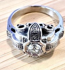 Art Deco 14k White Gold Diamond Wedding Engagement Ring Set Handcrafted Filigree