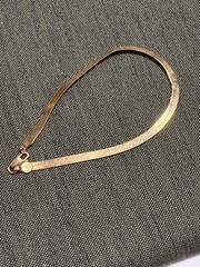Vintage SOLID 14KT Gold Stamped 7″ Bracelet 2.4 Grams Herring Bone New Old Stock