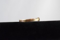 Antique Victorian Rolled Gold Floral Expandable Bangle Bracelet Read
