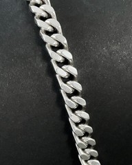 VINTAGE UNOAERRE ITALIAN STERLING SILVER CURB LINK BRACELET CHUNKY MENS UNISEX