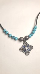Vintage Lot of 3 Boho Bohemian Elegant Dainty Hippie Necklaces Bulk Turquoise