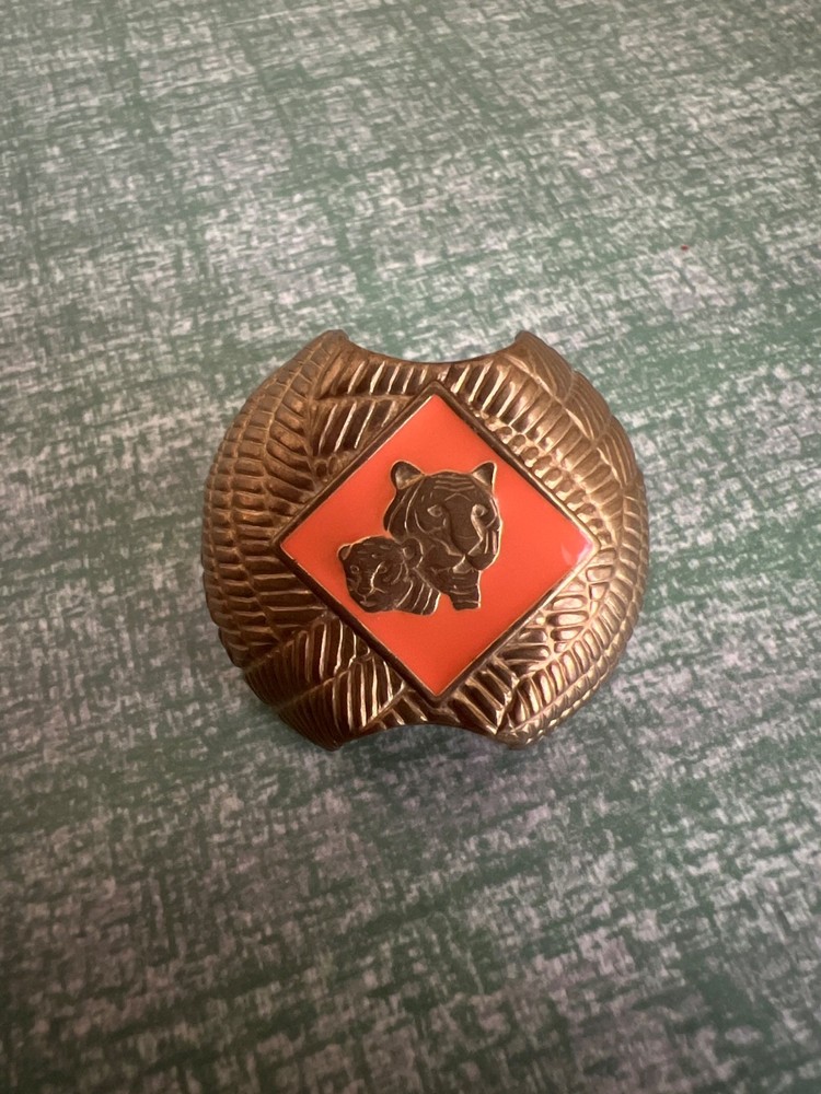 BSA Boys Cub Scout of America Neckerchief Slide Metal Brass Scarf Tie Clip