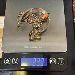 Custom Vintage Gold Filled Pocket Watch Chain & Mesh Bracelet w Charms & Regalia