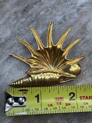 MMA USA Gold Plated Shell Pendant Brooch New/Unused ,Orig $55