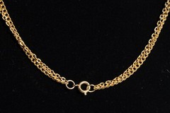 Extra Long Necklace Gold Toned Vintage Fashion Jewlery