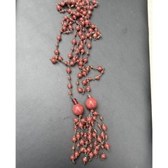 THREE VINTAGE ART GLASS FASHION NECKLACES FROM ESTATE SKY