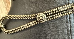 Rajasthani Collar Necklace Boho Tribal Mango Paisley Floral 16” Vintage