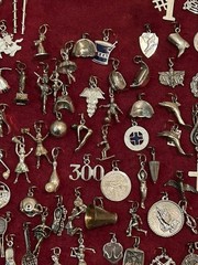 Travel Charms Sterling silver 1950s to 1970s Vintage Charms Sold Separately