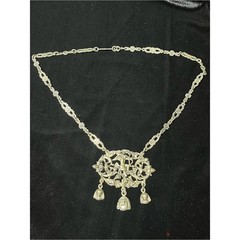 Coppini Antique Italian Renaissance Revival 800 Silver Medallion Necklace 1750