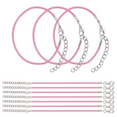 10 PCS Pink Bracelet Cord, 9″ 1.5mm Cord with Clasp for Bracelet