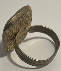 Vintage Men’s Signet Ring Intaglio Bulldog “Mack” Trucks Advertising Adjustable