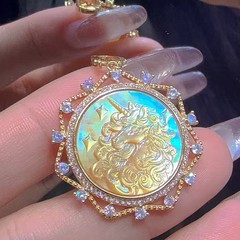 925 sterling silver yellow Cameo shell vintage jewelry Pendant estate jewelry