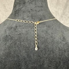 Vtg Black Clear Rhinestone Floral Silver Chocker Necklace Whimsygoth 90s Y2K