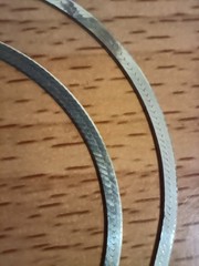 Vtg 925 Italy Sterling Silver 2.5mm Herringbone Chain 18″ long Necklace
