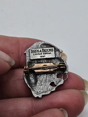 Collection Of 5 Birds And Bloom Pewter Brooches. Signed, 4 Limited Edition