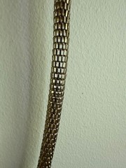 Vintage Chunky Link Mesh Chain Collar Necklace 16-18 ” Adjustable
