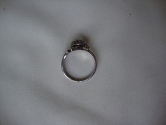 VINTAGE RETRO MOD MARCASITE FANCY RIBBON BOW STERLING SILVER STAMP 925 RING SZ 7