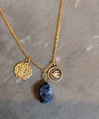 Alex And Ani Gold 3 Assorted Charms necklace