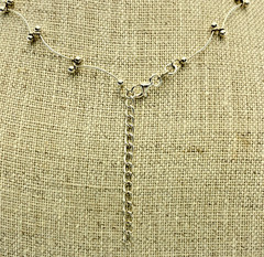 Vintage Sterling Silver Tattoo Necklace Macy’s 16–18″ NWT 7.7g