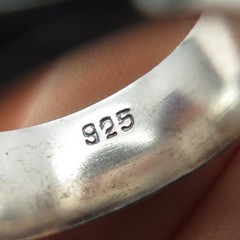 925 Sterling Silver Vintage Ornate Oxidized Band Ring Size 11.75