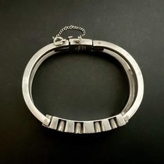 Vintage Sigi Pineda Mexico Sterling Silver Modernist Design Bracelet 6.5”
