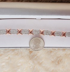 JCPenny’s Gold Vermeil Sterling Silver Tennis Bracelet w/ CZ Diamond Accents