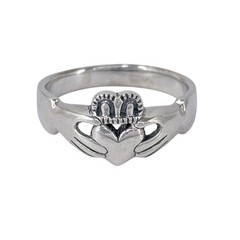 Shube Claddagh Ring | Sterling Silver 925 | Irish Love Friendship | Size 11.75