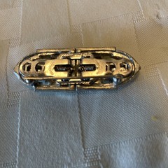 VTG Coro Duette Silver Tone Rhinestone Art Deco Convertible Dress Clips Brooch