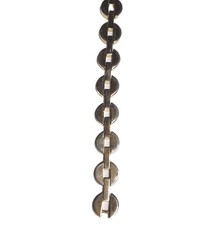 Vintage Gold Tone Chunky Open Center Round Link Chain Bracelet Retro Costume GUC