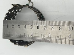 Rare Judaica 925 silver filigree bracelet set with King Solomon Eilat stones