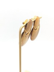 Vintage Dangle Drop Stud Earrings Gold Tone Geometric Round Pierced Ear Ears Mod