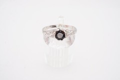 Vintage Sterling Silver 925 Black Onyx Ring Size 11.75