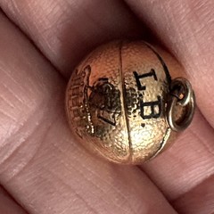2 Vintage 1930’s Basketball Champions Charm Pendant Dated 1937 and 1939